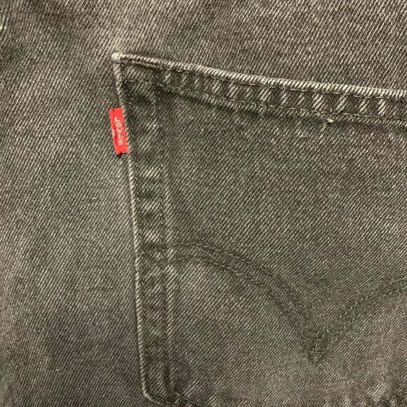 Levi’s 505 Faded Charcoal Black Straight Leg Jeans Size 38 X 27 - Picture 7 of 12